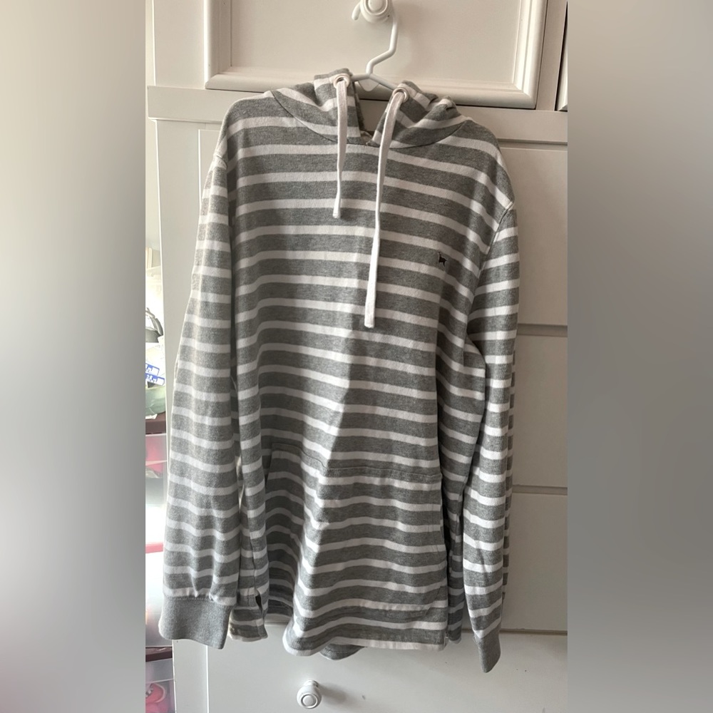 The Black Dog Striped Hoodie Pullover